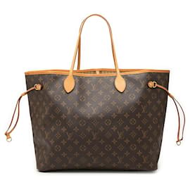 Borsa Tote Louis Vuitton Monogram Neverfull GM marrone