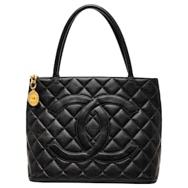 Tote Chanel Caviar Medallion Nero