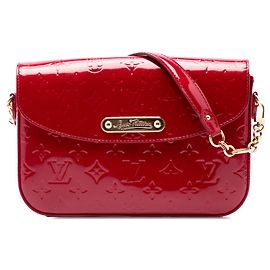 Borsa a tracolla Louis Vuitton Monogram Vernis Rodeo Drive rossa