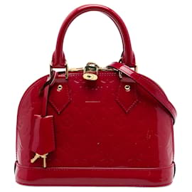 Borsa Alma BB Monogram Vernis rossa Louis Vuitton
