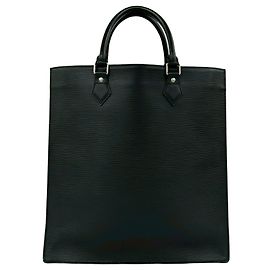 Borsa Tote Black Louis Vuitton Epi Sac Plat GM