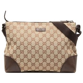 Borsa a tracolla Gucci GG Canvas beige