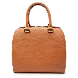Borsa Louis Vuitton Epi Pont Neuf PM Marrone