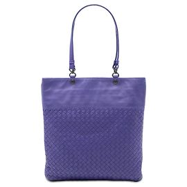Lila Bottega Veneta Nappa Intrecciato Flache Tote