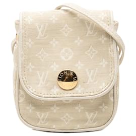 Borsa a tracolla Louis Vuitton Monogram Mini Lin Pochette Cancun Beige