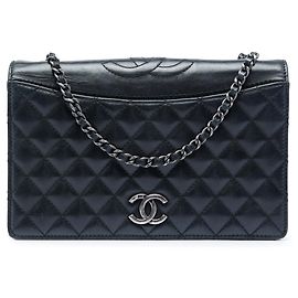 Borsa a tracolla Chanel Small Quilted Calfskin Ballerine Flap Crossbody Bag nera