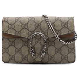 Bolso bandolera Gucci Mini GG Supreme Dionysus Beige