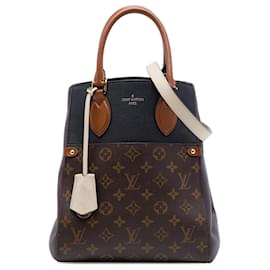 Borsa Louis Vuitton Monogram Fold Tote MM marrone