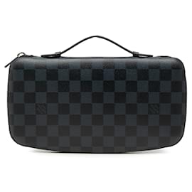 Schwarzer Louis Vuitton Damier Graphite Atoll Organizer