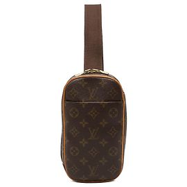 Borsa a tracolla Louis Vuitton Monogram Pochette Gange marrone