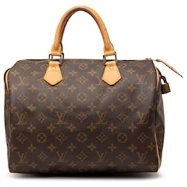 Borsa Boston Louis Vuitton Monogram Speedy 30 marrone