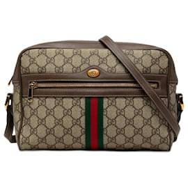 Borsa a tracolla Gucci GG Supreme Ophidia beige