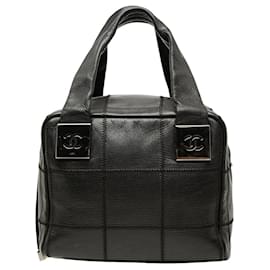 Borsa Chanel Chocolate Bar Stitched Caviar nera