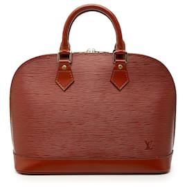 Borsa Louis Vuitton Epi Alma PM marrone