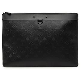 Pochette Louis Vuitton Monogram Shadow Discovery nera
