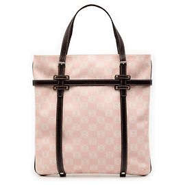 Tote in tela rivestita Anagram rosa LOEWE