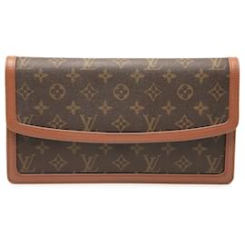 Clutch Louis Vuitton Monogram Pochette Dame GM Marrone