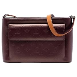 Bolso de hombro Louis Vuitton Monogram Mat Alston rojo
