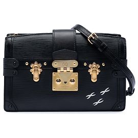 Black Louis Vuitton Epi Trunk Clutch Crossbody Bag