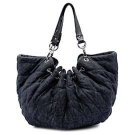 Borsa Tote Blue Chanel Quilted Denim Stretch Spirit