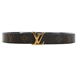 Cinturón reversible Louis Vuitton Monogram Initiales marrón