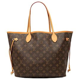 Borsa Tote Louis Vuitton Monogram Neverfull MM marrone