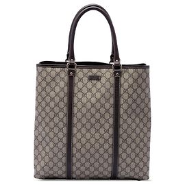 Tote verticale Gucci GG Supreme beige