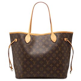 Bolso Tote Louis Vuitton Monogram Neverfull MM marrón