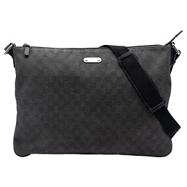 Borsa a tracolla Gucci GG in denim nero