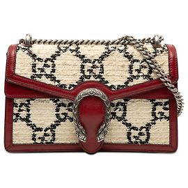 Borsa a tracolla Gucci Medium GG Tweed Dionysus beige