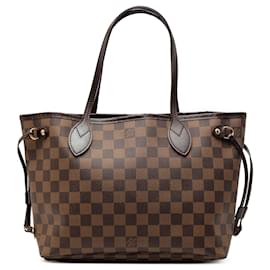 Borsa Tote Neverfull PM in Damier Ebene marrone Louis Vuitton