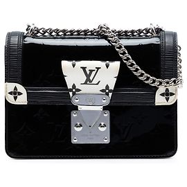 Borsa a tracolla Louis Vuitton Monogram Vernis Wynwood nera