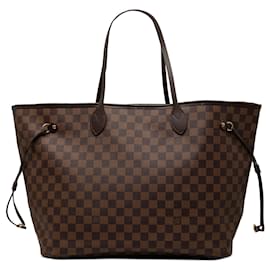 Borsa Tote Neverfull GM in Damier Ebene marrone Louis Vuitton