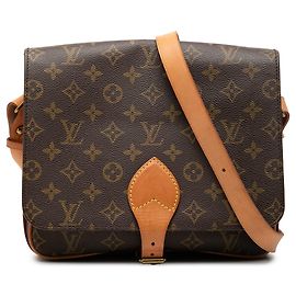 Brown Louis Vuitton Monogram Cartouchiere GM Crossbody Bag