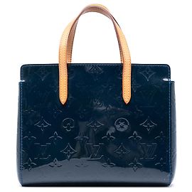 Borsa Louis Vuitton Monogram Vernis Catalina BB blu