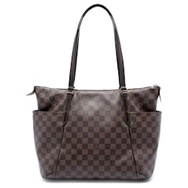 Borsa Tote Louis Vuitton Damier Ebene Totally MM marrone