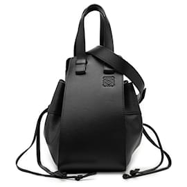 Borsa a sacchetto Hammock in piccola pelle nera LOEWE - Loewe