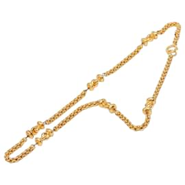 Collana lunga a maglie station placcata oro Gold Chanel CC