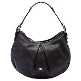 Borsa a tracolla hobo Malika in piccola pelle marrone Burberry
