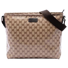 Borsa a tracolla Gucci GG Crystal beige