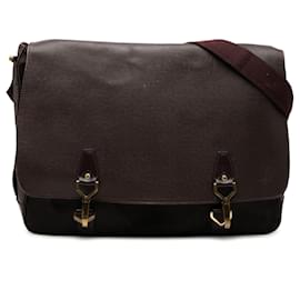 Borsa a tracolla Louis Vuitton Taiga Dersou rossa