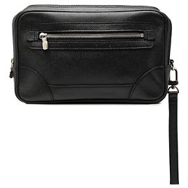 Clutch Louis Vuitton Taiga Neo Pavel nera