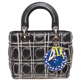 Borsa Lady Art Christian Dior x Daniel Gordon nera