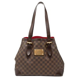 Louis Vuitton Damier Ebene Hampstead MM Tote Bag braun