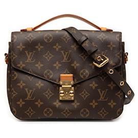 Borsa Louis Vuitton Monogram Pochette Metis marrone