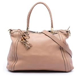 Borsa Tote Bella Convertible in pelle di vitello marrone Gucci