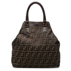Tote in tela Zucca marrone Fendi
