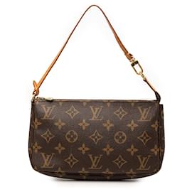Borsa a tracolla Louis Vuitton Monogram Pochette Accessoires marrone