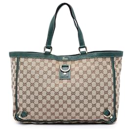 Tote Abbey GG Canvas avec anneau en D beige Gucci