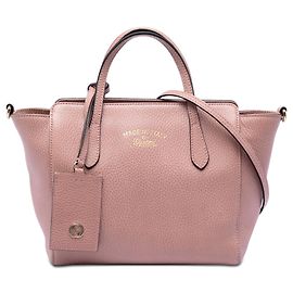 Mini borsa Swing in pelle rosa Gucci